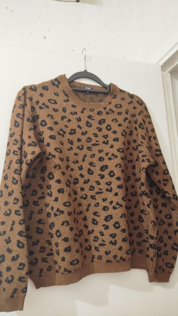 Pull femme marron Kiabi