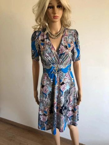 Robe imprimée neuve à manches courtes Morgan taille 36 (valeur 60€)