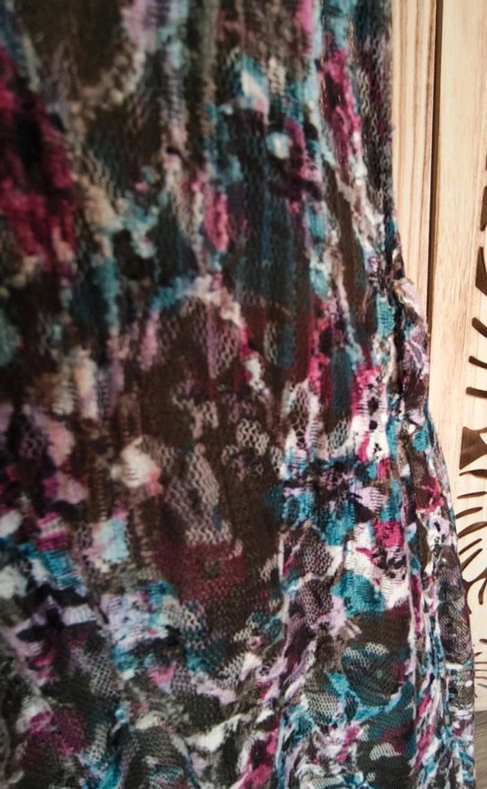 Robe vaporeuse en dentelle - Taille 40 - Effet plissé Riu - photo numéro 9