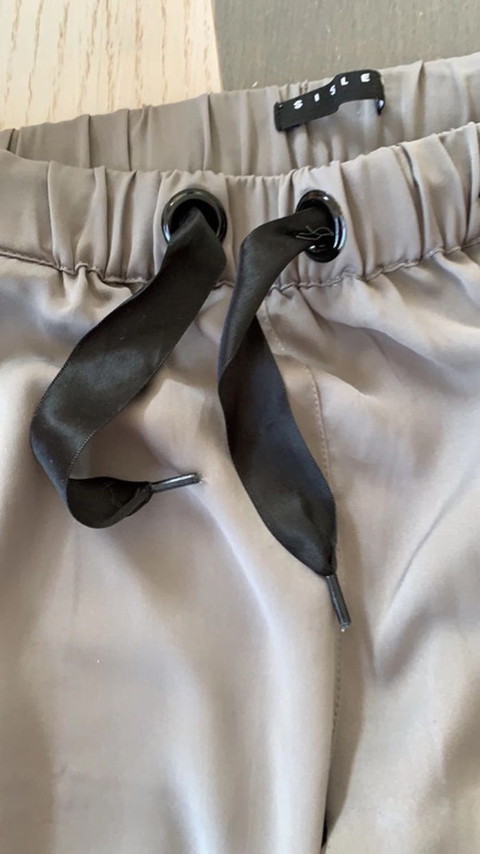 Pantalon léger gris 7/8 ans Benetton - photo numéro 2
