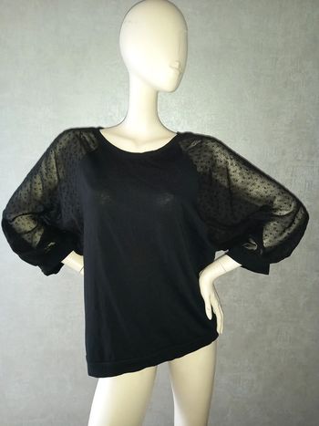 tee shirt manche voile motifs promod taille 42