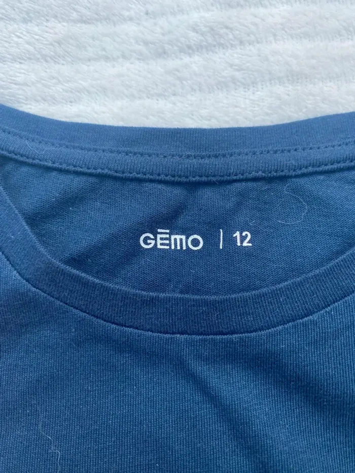 T-shirt cœur Gémo 12ans - photo numéro 3