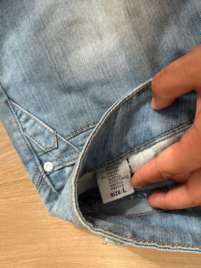 Lot de 2 jupes en jean taille 40 (L) très bon état - photo numéro 6