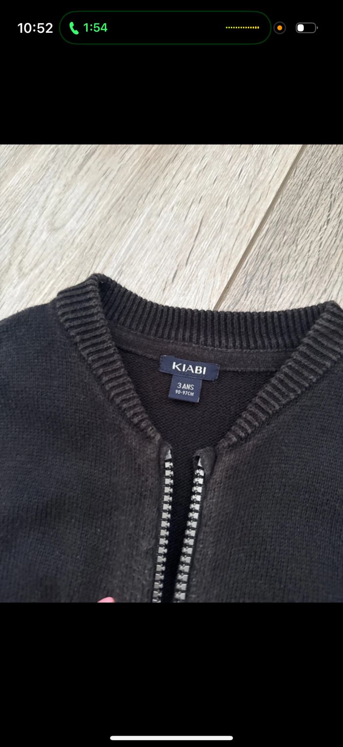 Gilet noir garçon kiabi 3 ans - photo numéro 2