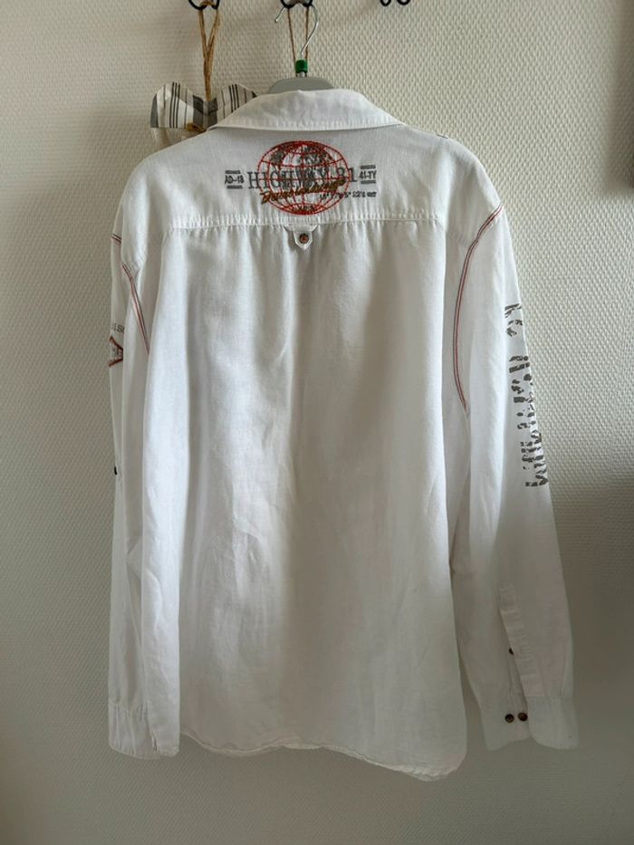 Chemise inscription lin/coton - photo numéro 2