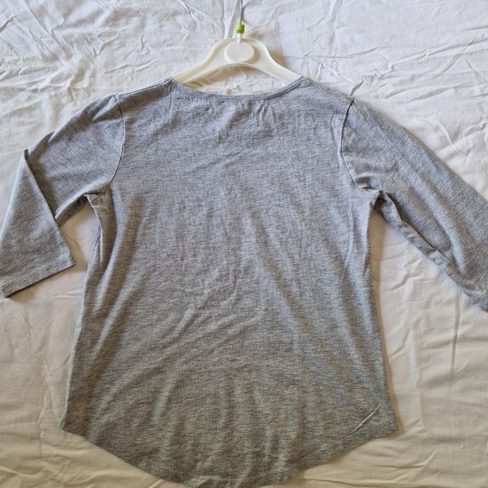 T-shirt fille manche 3/4 taille 14ans - photo numéro 4