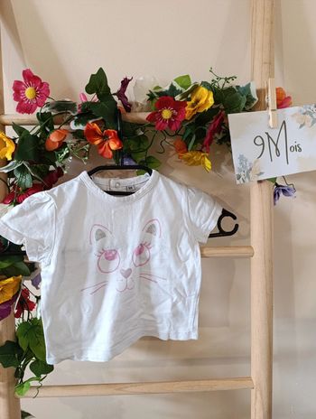 T-shirt manche courte 9mois fille