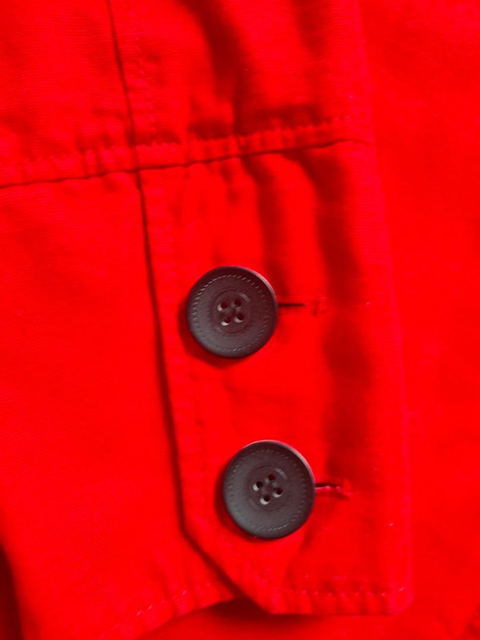 Manteau trench rouge taille 38 marque Etam - photo numéro 4