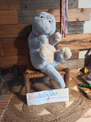 Peluche dinosaure bleu vintage Nounours tbe