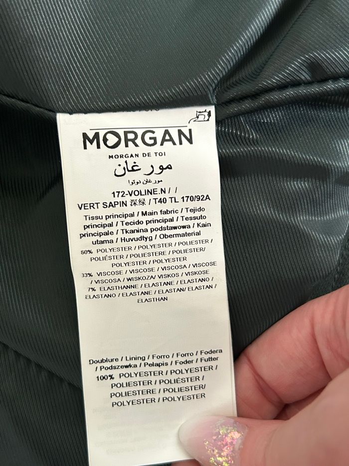 Veste courte verte foncée neuve Morgan taille 40 (valeur 80€) - photo numéro 10