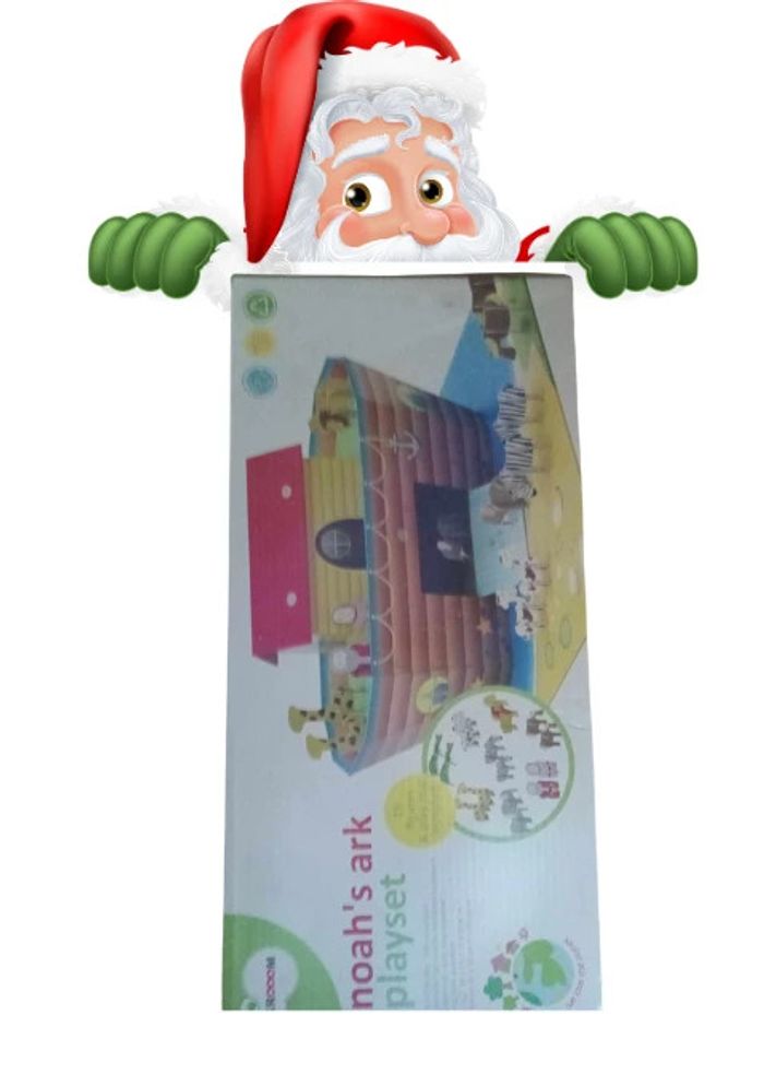 bateau avec ses animaux 64/59cm h 35cm - photo numéro 2