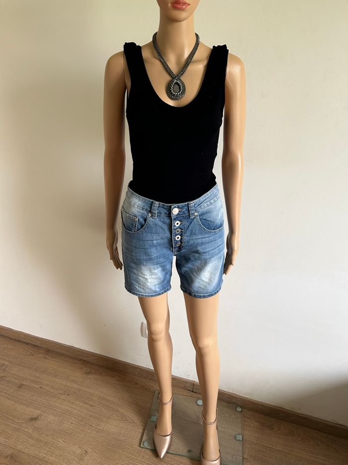 Short en jean Morgan taille 36 TBE (taille grand) - photo numéro 3