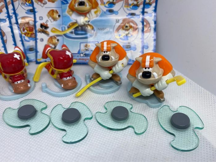 Lot de 6 surprises kinder hockeyeur + papier - photo numéro 3