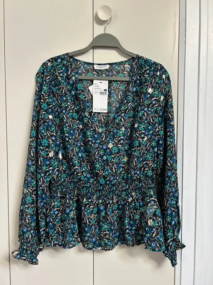 Blouse manche longue cache cache