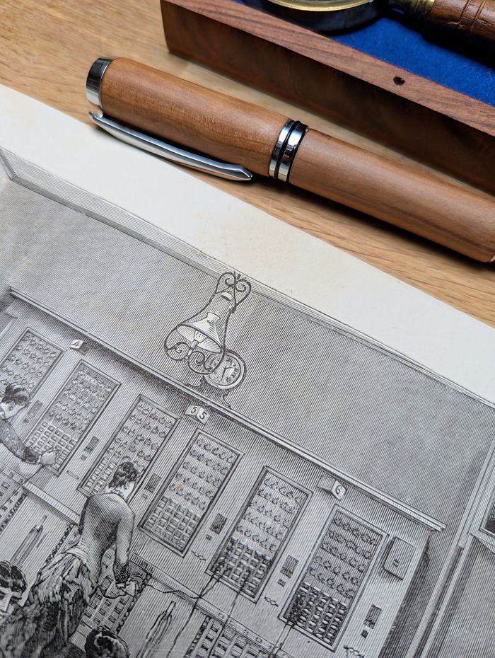 Imprimée en 1883, Bureau Central Téléphonique, Paris. Original Vintage Authentique. - photo numéro 9