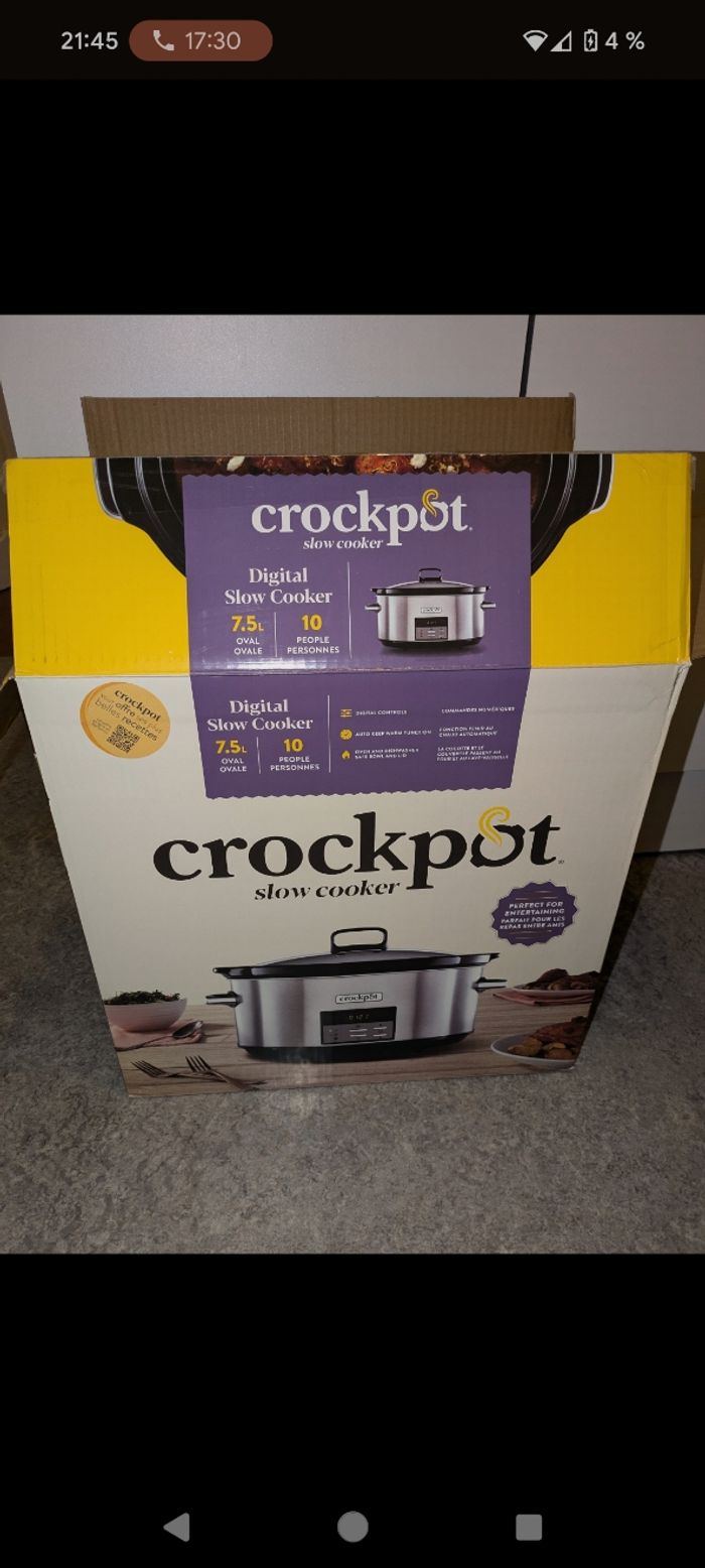 Crokpot 7,5l état quasi neuf
