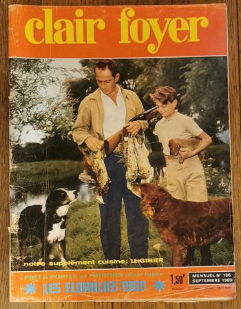 Ancien magazine Clair foyer 1969 N°186 vintage