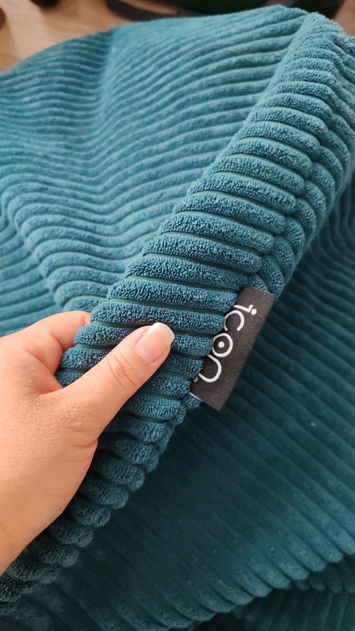 Pouf/ Fauteuil côtelé enfant - photo numéro 2