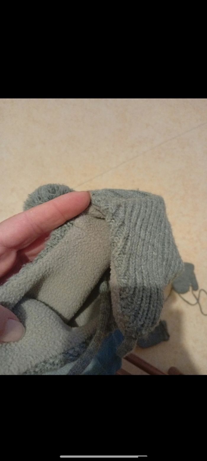 Ensemble bonnet et moufle 6 mois - photo numéro 4