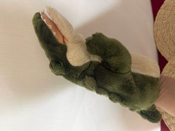 Marionnette crocodile en peluche - Vert