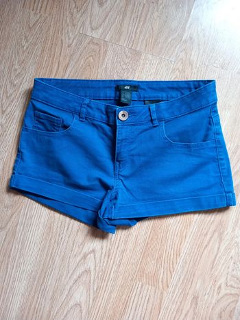 😴short coton bleu marine T34 H& M
