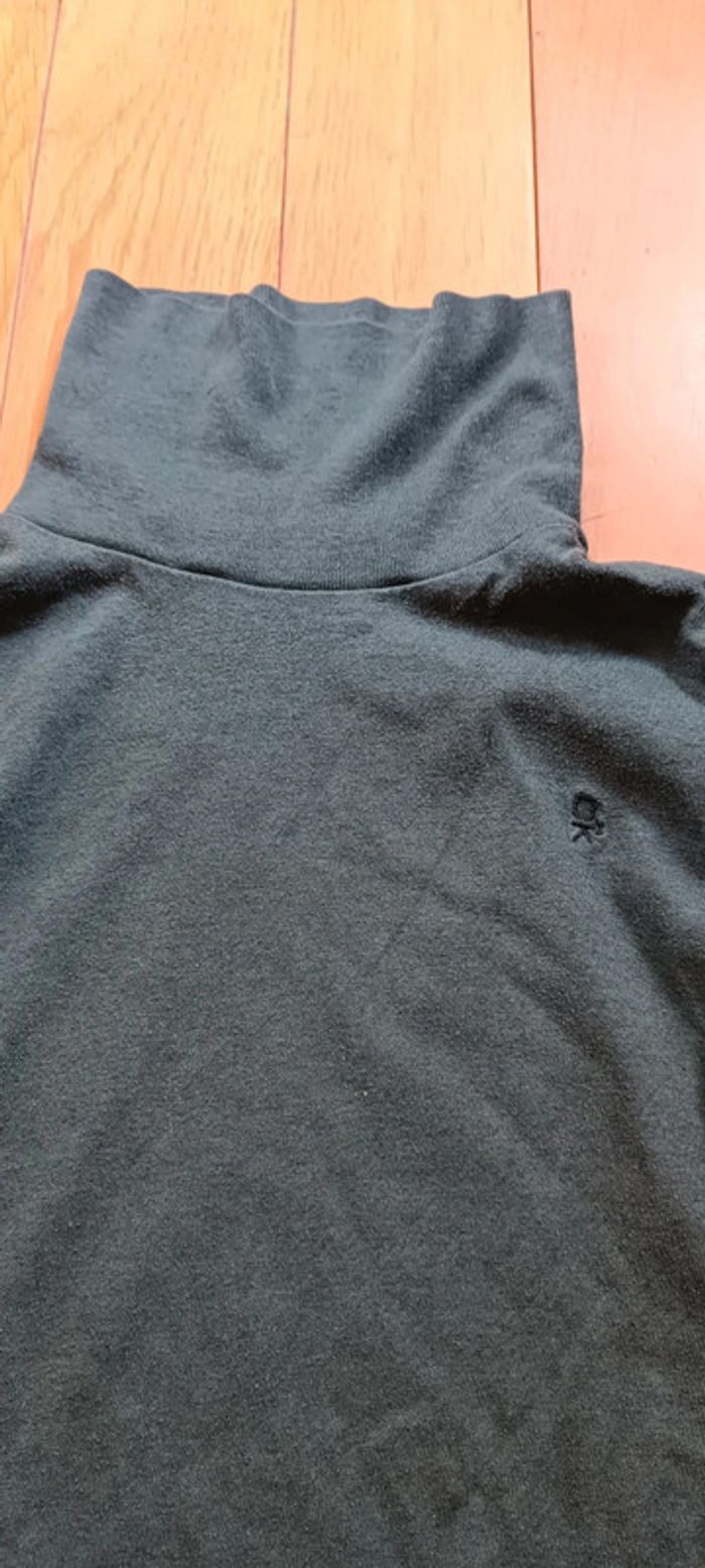 Pull col roulé manches longues gris Okaïdi 8 ans - photo numéro 2