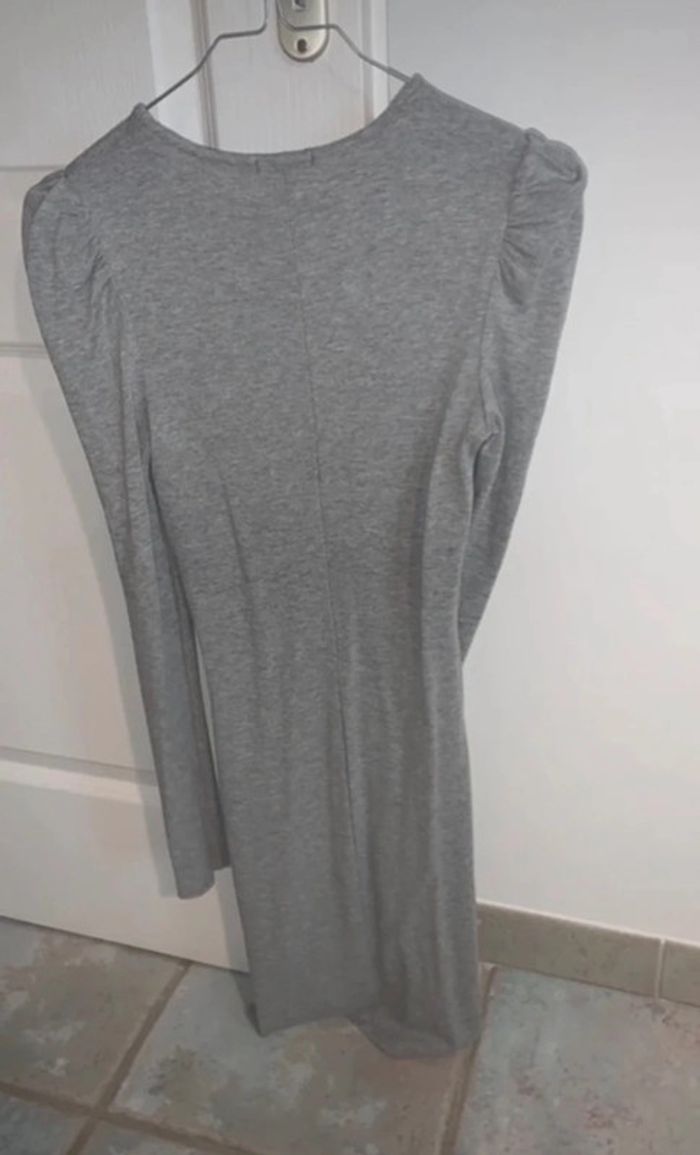 Robe moulante grise, Bershka, femme, taille M - photo numéro 3