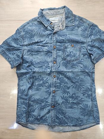 Chemise homme manches courtes bleue T M Celio