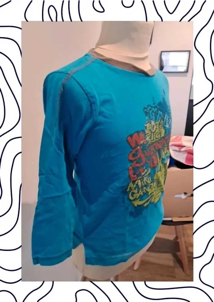 Tshirt manche longue 5 ans - photo numéro 3