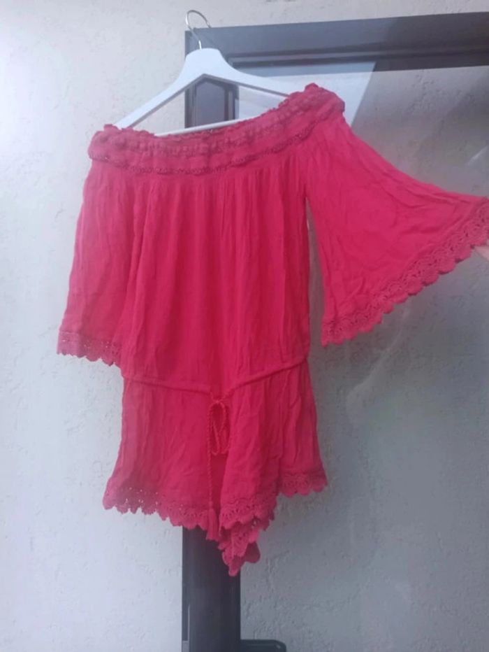 Combishort rose fushia Etam S