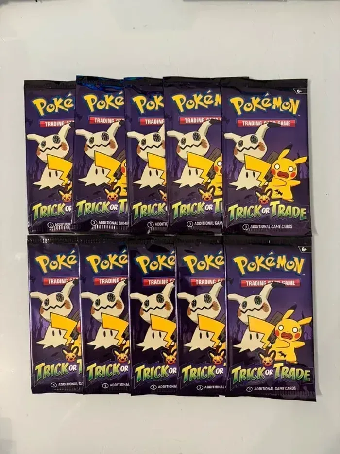 10 booster Pokémon Trick or Trade NEUF