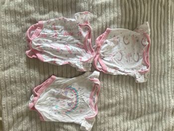 Lot body bébé fille 0/3 mois