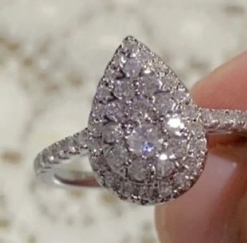 Bague neuve en acier inoxydable taille 54 