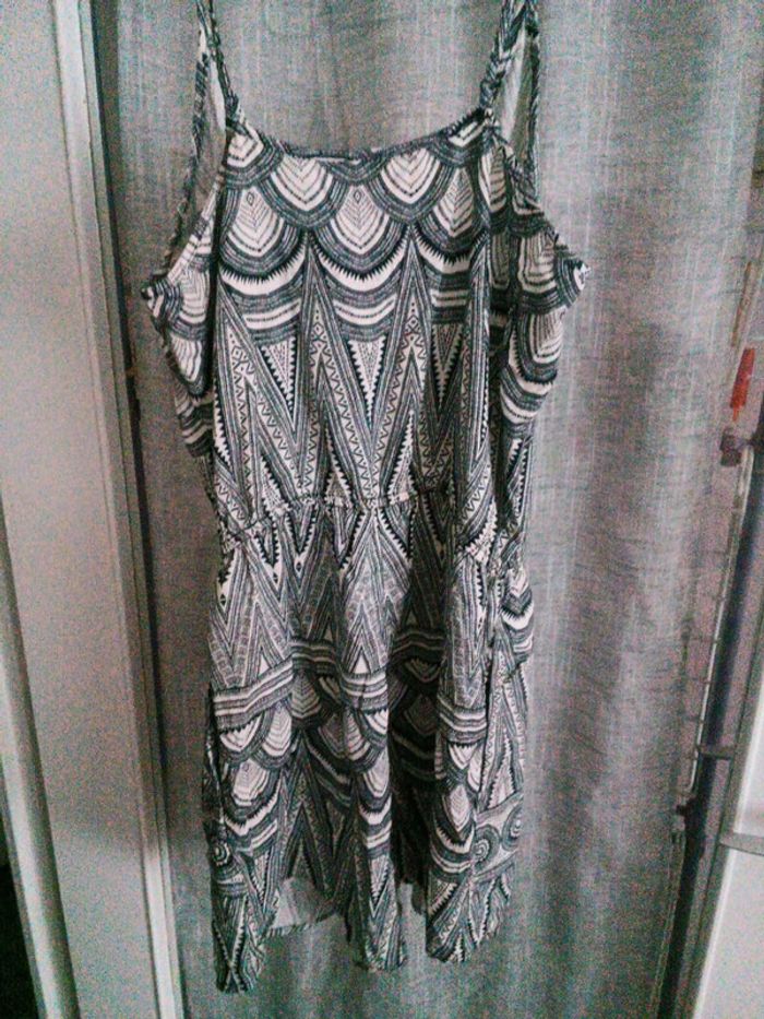 Combi short bleu marine et blanc H&M - photo numéro 3