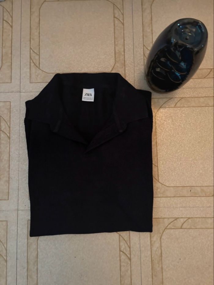 Polo Zara bleu marine – Taille M - photo numéro 2