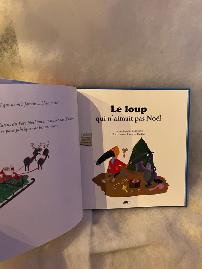 Livre Le loup qui n’aime pas Noël edition Auzou Neuf - photo numéro 2