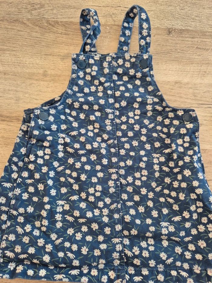 Robe en jean fleuris 12 mois - photo numéro 2