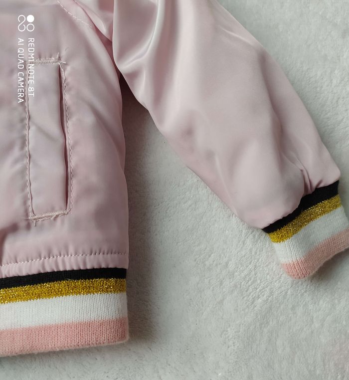Joli bomber nineties rose pastel Hema 6 mois - photo numéro 3