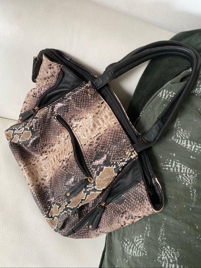 Sac à main python reptile Texto