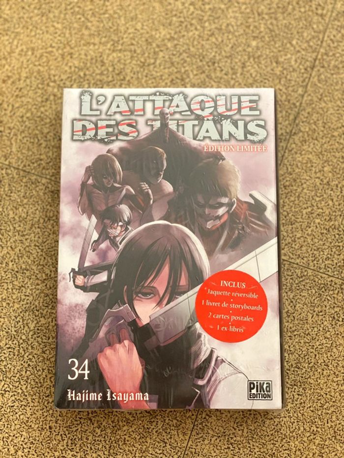 L'Attaque des Titans Tome 34 Collector