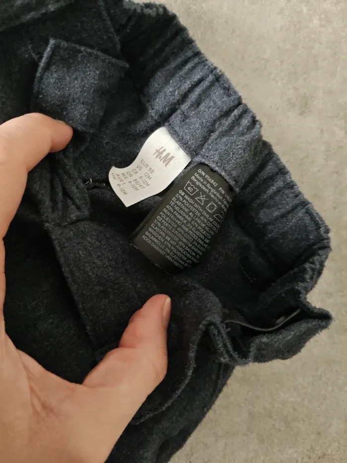 Pantalon habillé H&M bleu 80cm - photo numéro 2