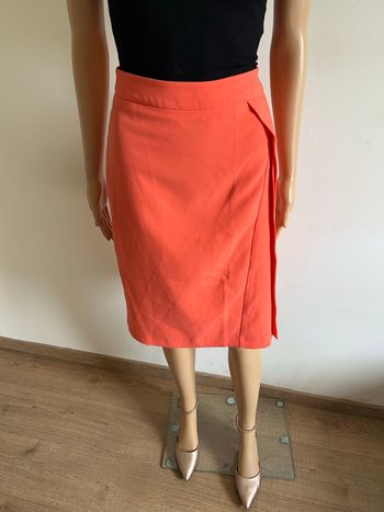 Jupe orange corail neuve mi longue Scottage taille 42