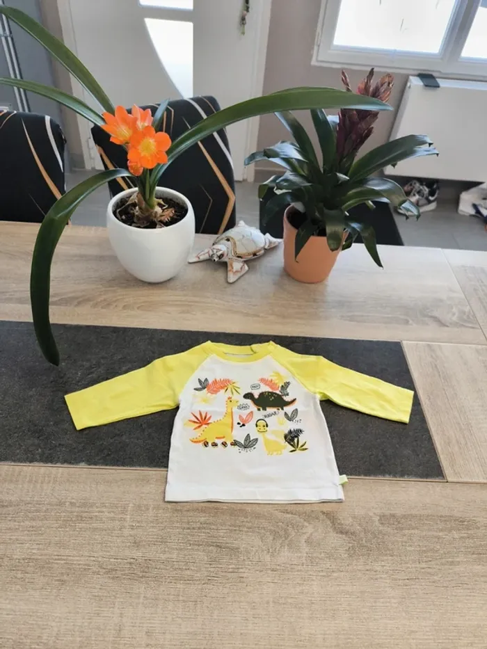 Tee-shirt garçon ml 6 mois LCDP