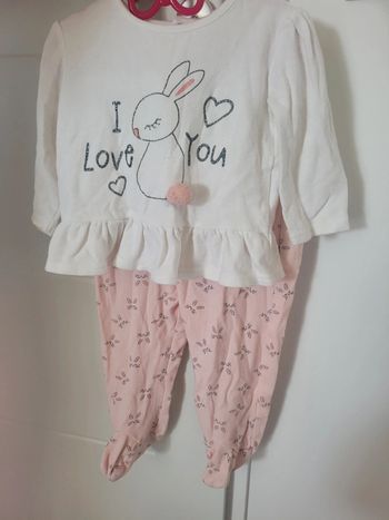 Pyjama 2pieces  fille 12 mois In extenso
