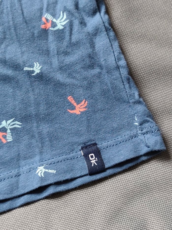 Débardeur bleu motif palmiers 🎮 Taille 10 ans - photo numéro 3