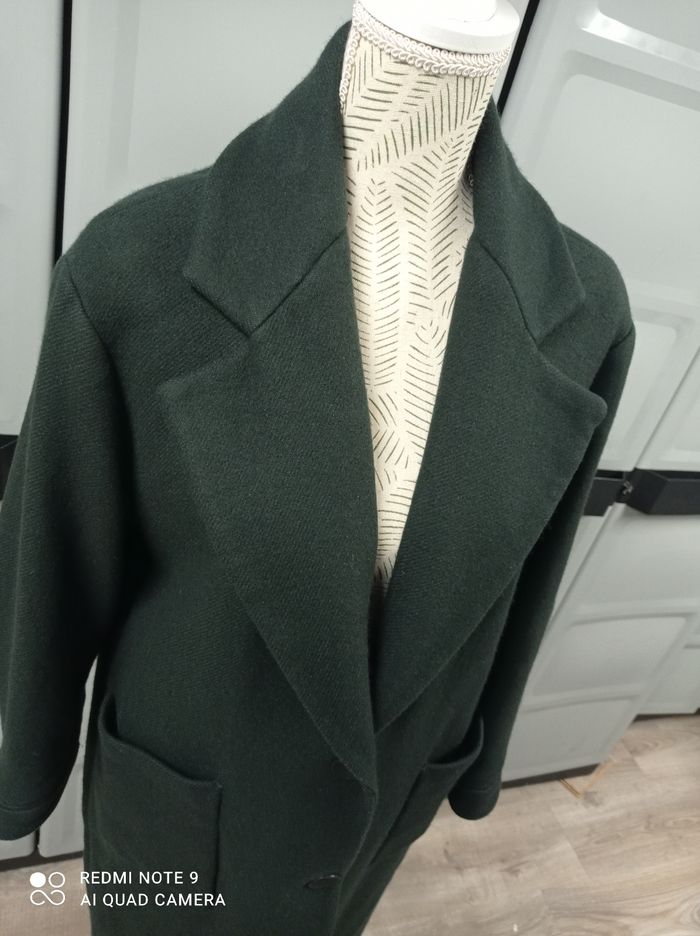 Manteau long oversize 75%laine ZARA - S - photo numéro 2