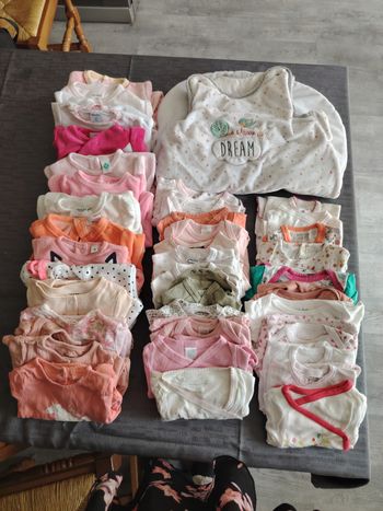 Lot 43 articles  fille 1 mois