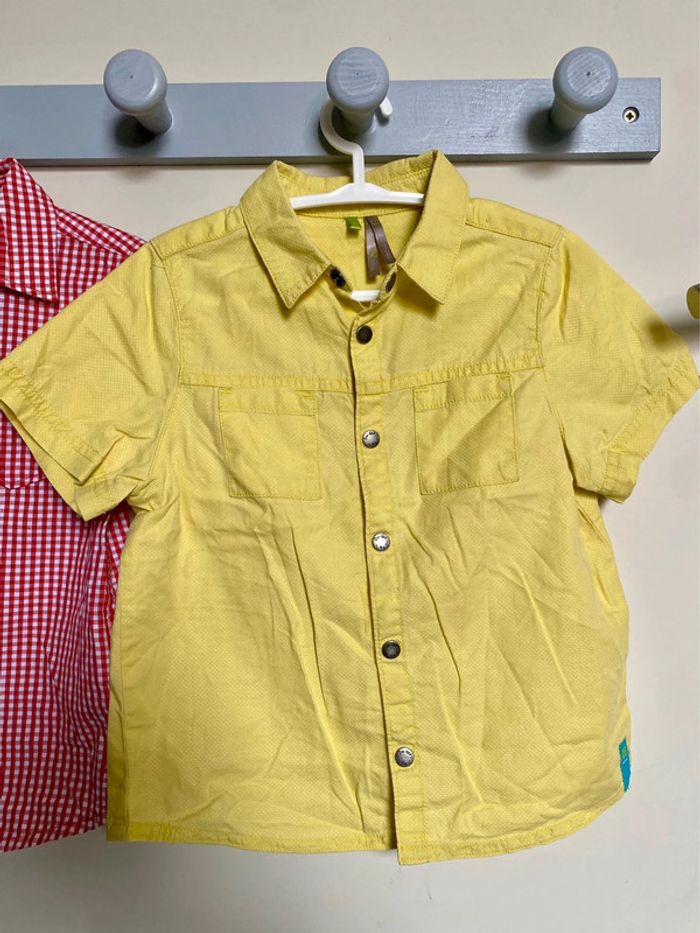 Lot de 2 chemises a manches courtes 3 ans - photo numéro 2