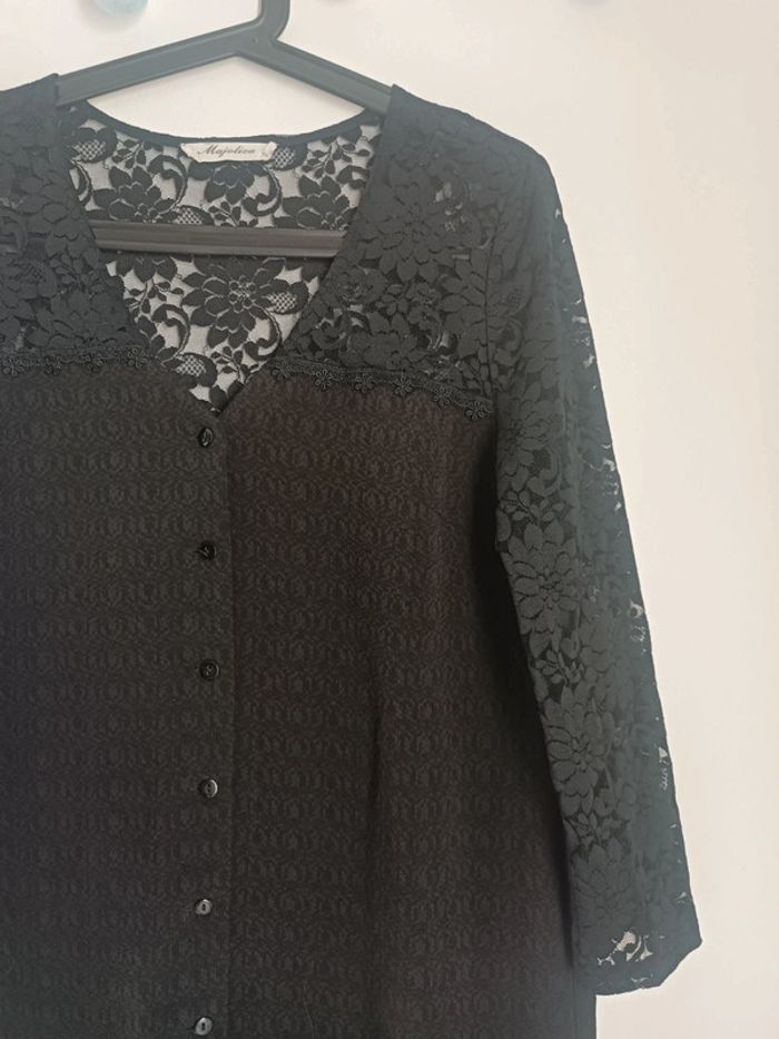 Robe noire dentelle Majolica Taille S Neuf - photo numéro 2