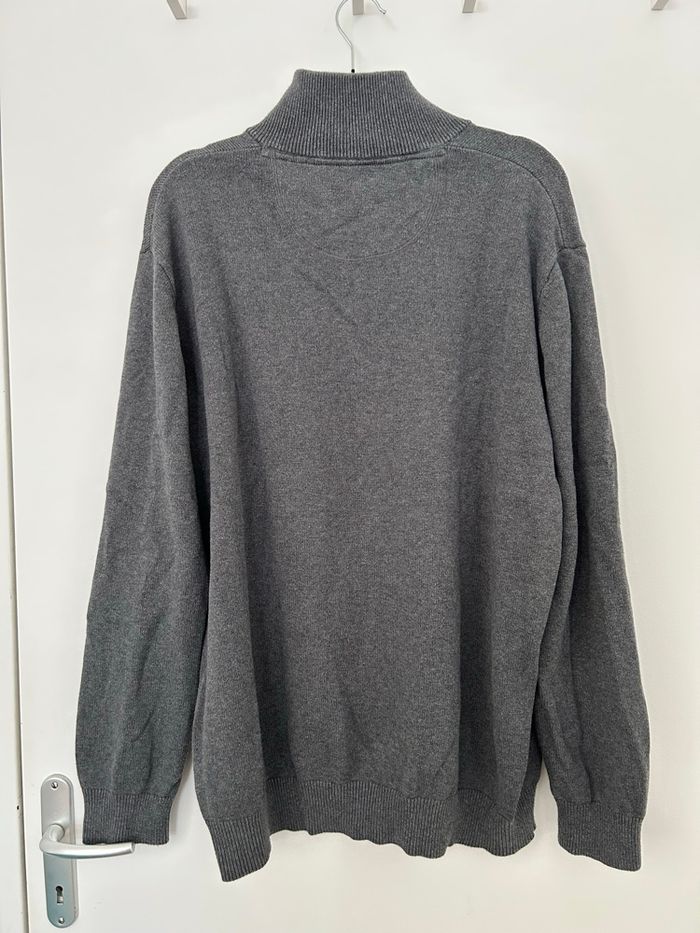 Pull gris en maille col camionneur Eden Park - photo numéro 4